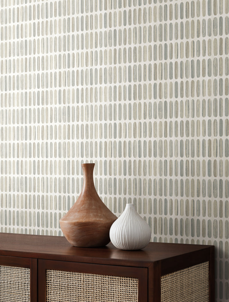 media image for Petite Pergola Wallpaper in Neutral from the Mediterranean Collection by York Wallcoverings 287