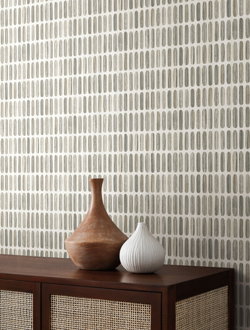 media image for Petite Pergola Wallpaper in Grey/Taupe from the Mediterranean Collection by York Wallcoverings 279