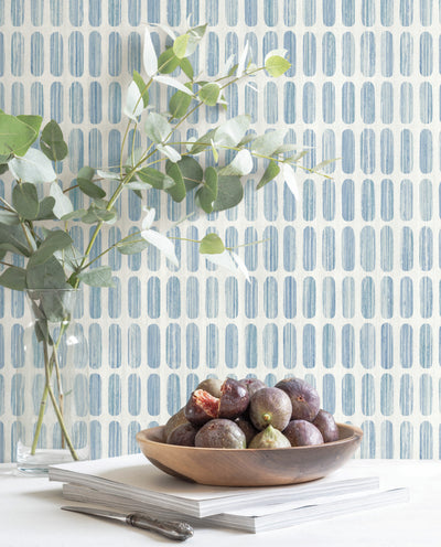 product image for Petite Pergola Wallpaper in Blue from the Mediterranean Collection by York Wallcoverings 45