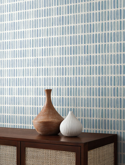 product image for Petite Pergola Wallpaper in Blue from the Mediterranean Collection by York Wallcoverings 75