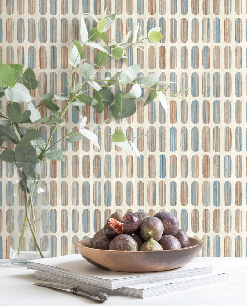media image for Petite Pergola Wallpaper in Tan from the Mediterranean Collection by York Wallcoverings 279