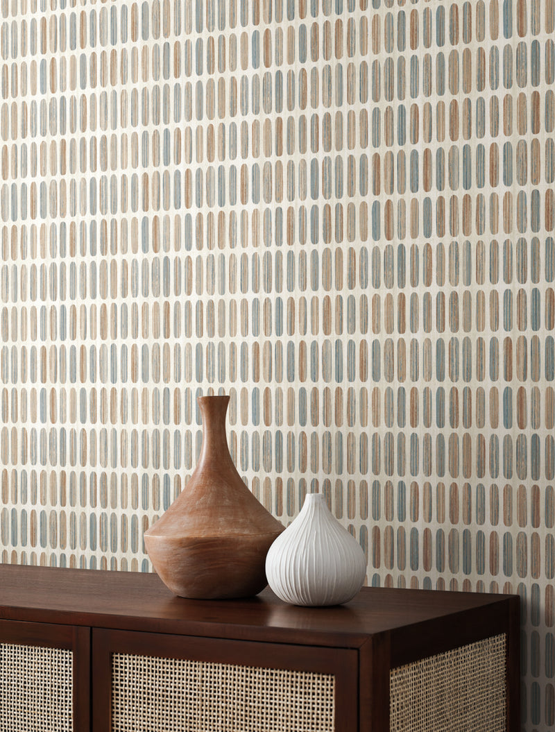 media image for Petite Pergola Wallpaper in Tan from the Mediterranean Collection by York Wallcoverings 20