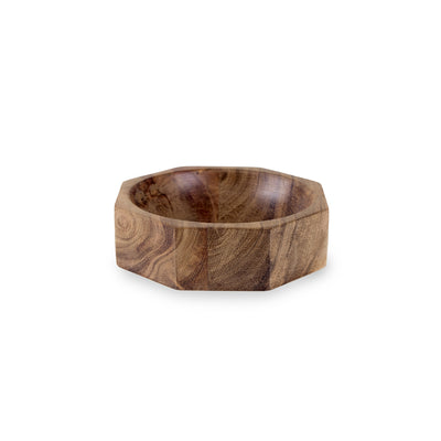 product image of acacia wood modernist octagonal bowl in various sizes design by sir madam 1 559