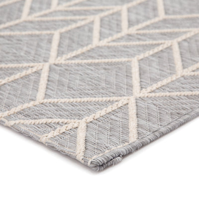 product image for galloway indoor outdoor chevron gray cream rug design by jaipur 3 62