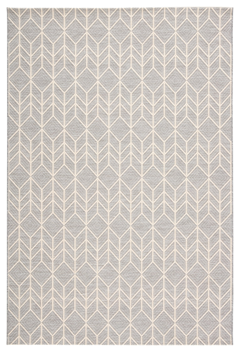 media image for galloway indoor outdoor chevron gray cream rug design by jaipur 1 253