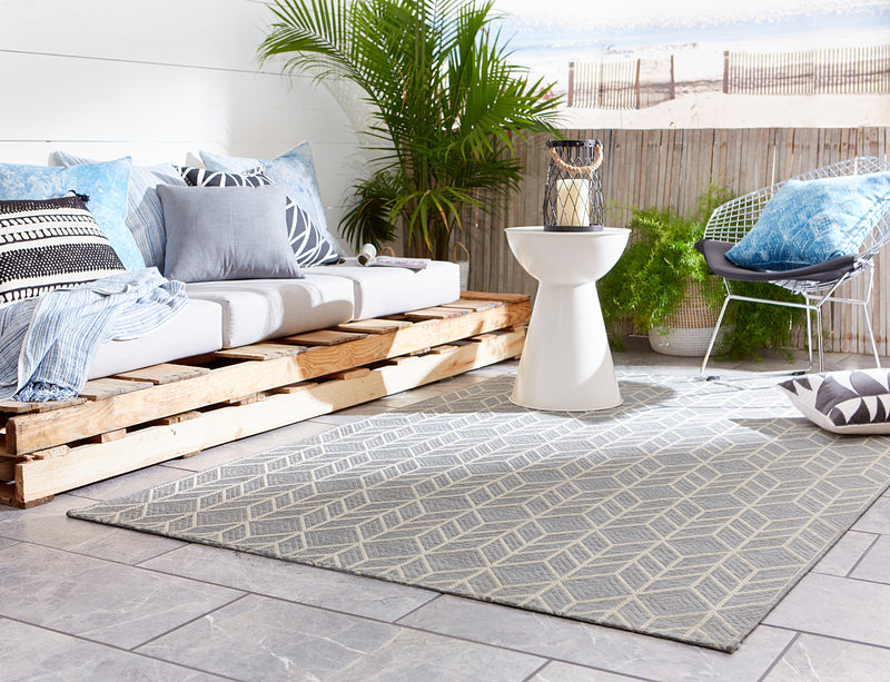 media image for galloway indoor outdoor chevron gray cream rug design by jaipur 6 286