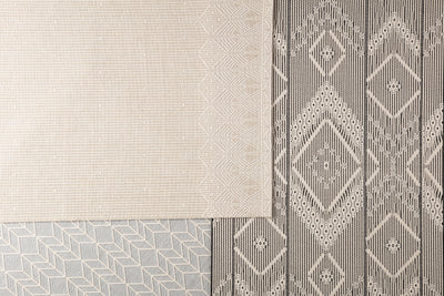 product image for Shiloh Indoor/ Outdoor Tribal Gray & Cream Area Rug 96