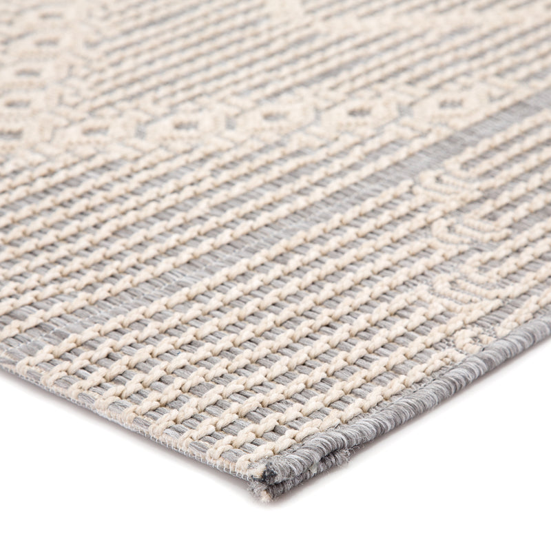 media image for Shiloh Indoor/ Outdoor Tribal Gray & Cream Area Rug 224