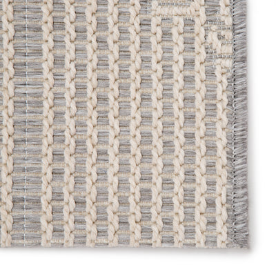 product image for Shiloh Indoor/ Outdoor Tribal Gray & Cream Area Rug 46