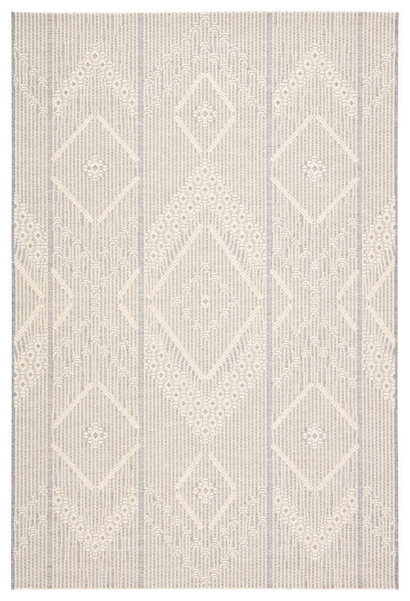 media image for Shiloh Indoor/ Outdoor Tribal Gray & Cream Area Rug 248