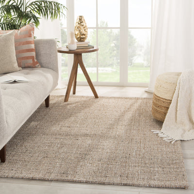 product image for Sutton Natural Solid Tan/ Black Rug by Jaipur Living 67