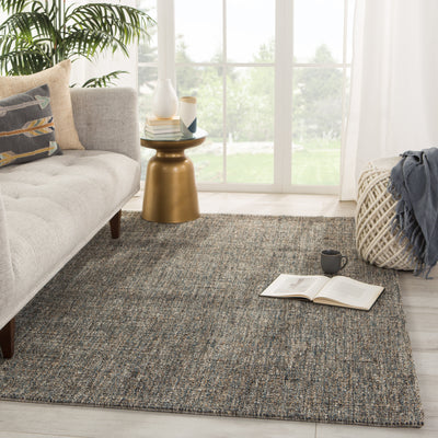 product image for Sutton Natural Solid Gray/ Blue Rug by Jaipur Living 54