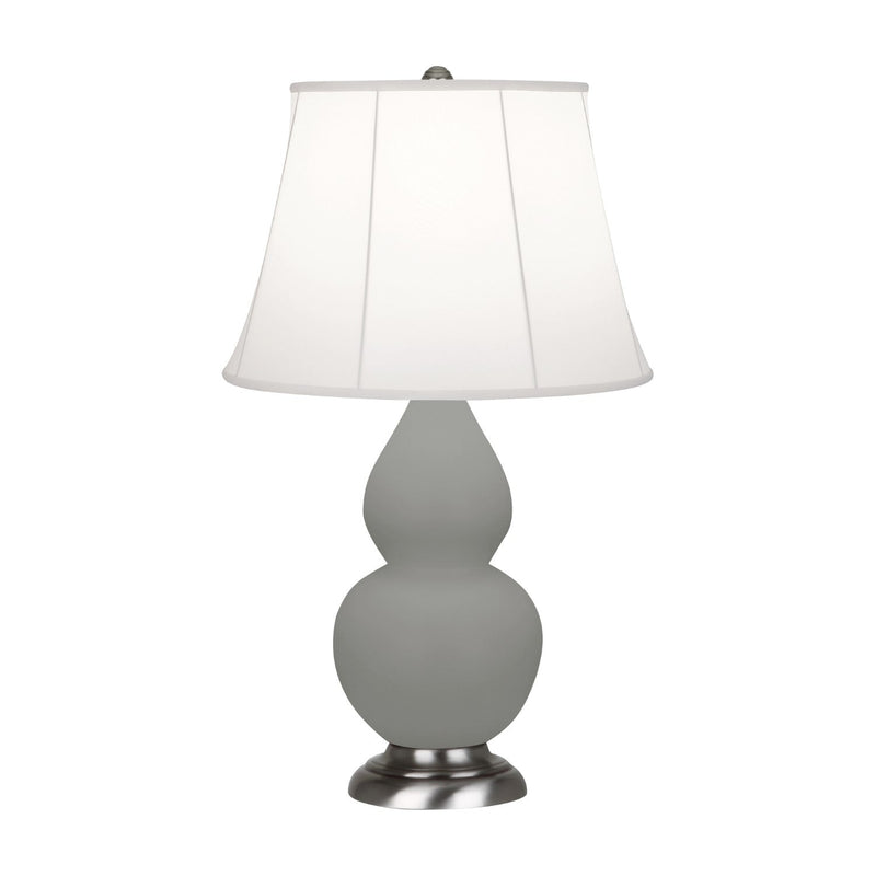 media image for matte smoky taupe glazed ceramic double gourd accent lamp by robert abbey ra mst12 1 271