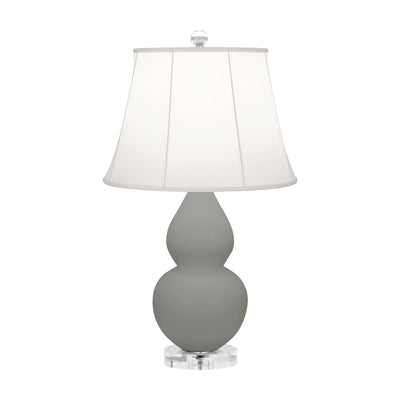 product image for matte smoky taupe glazed ceramic double gourd accent lamp by robert abbey ra mst12 4 43