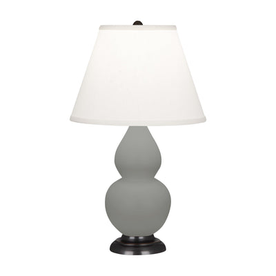 product image for matte smoky taupe glazed ceramic double gourd accent lamp by robert abbey ra mst12 3 40