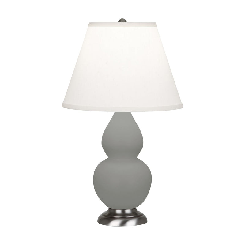 media image for matte smoky taupe glazed ceramic double gourd accent lamp by robert abbey ra mst12 2 256