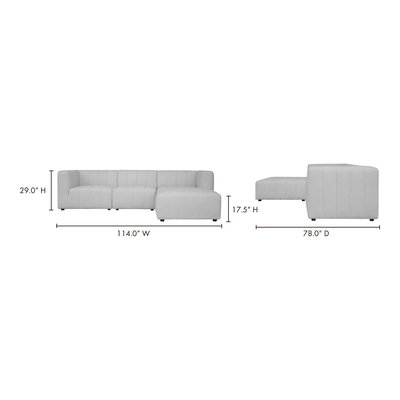 product image for lyric lounge modular sectional by bd la mhc mt 1029 15 12 20