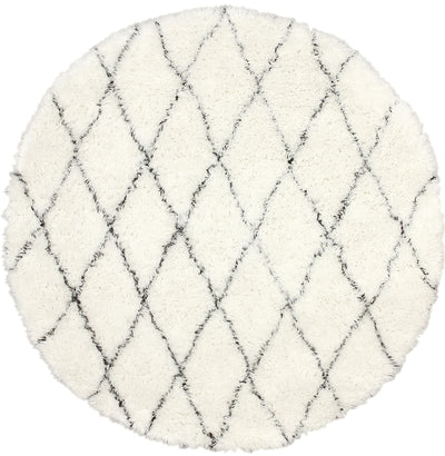 product image of handmade wool rug in ivory design by nuloom 3 536