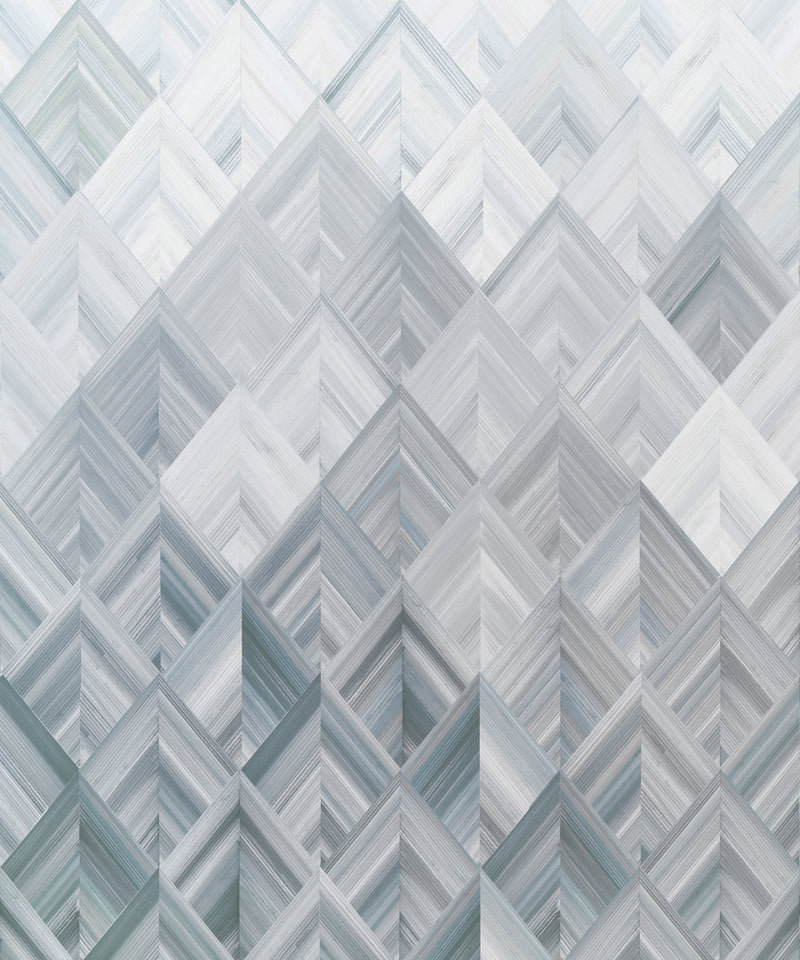 media image for Diamond Parquet Mural in Blue from the Murals Resource Library Vol. 2 by York Wallcoverings 257