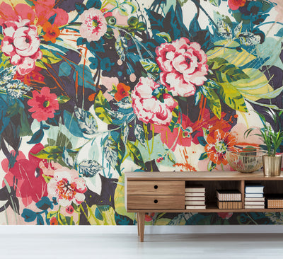 product image for Pop Floral Mural in Bright Multi from the Murals Resource Library Vol. 2 by York Wallcoverings 79