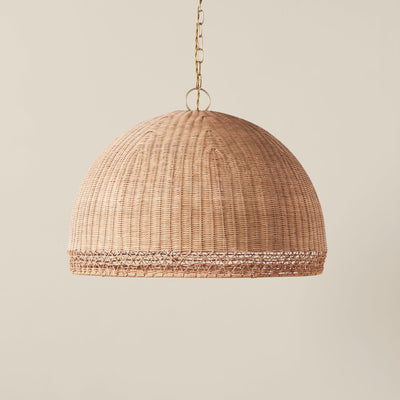 product image for rattan mushroom pendant by woven mushp na 1 7
