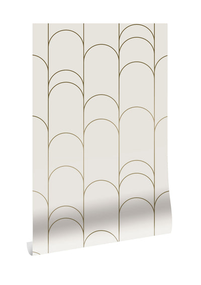 product image for Golden Lines Ivory/Gold MW-067 Wallpaper by Kek Amsterdam 47