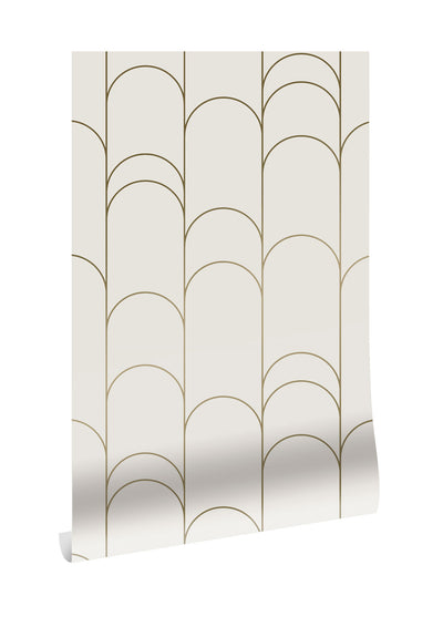 product image for Golden Lines Ivory/Gold MW-067 Wallpaper by Kek Amsterdam 65