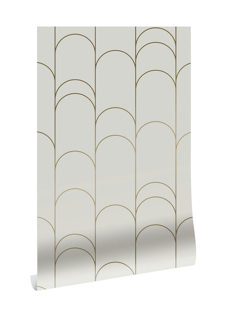 media image for Golden Lines Sand/Gold MW-068 Wallpaper by Kek Amsterdam 261