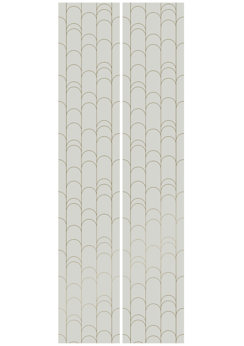 media image for Golden Lines Sand/Gold MW-068 Wallpaper by Kek Amsterdam 233