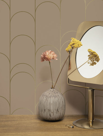 product image of Golden Lines Nude/Gold MW-069 Wallpaper by Kek Amsterdam 560