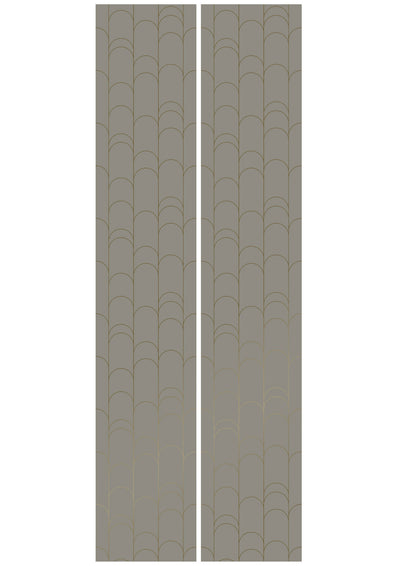 product image for Golden Lines Taupe/Gold MW-070 Wallpaper by Kek Amsterdam 93