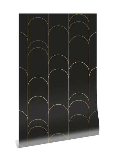 product image for Golden Lines Black/Gold MW-071 Wallpaper by Kek Amsterdam 43