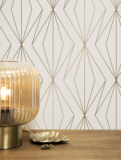 product image of Golden Lines Ivory/Gold MW-072 Wallpaper by Kek Amsterdam 526