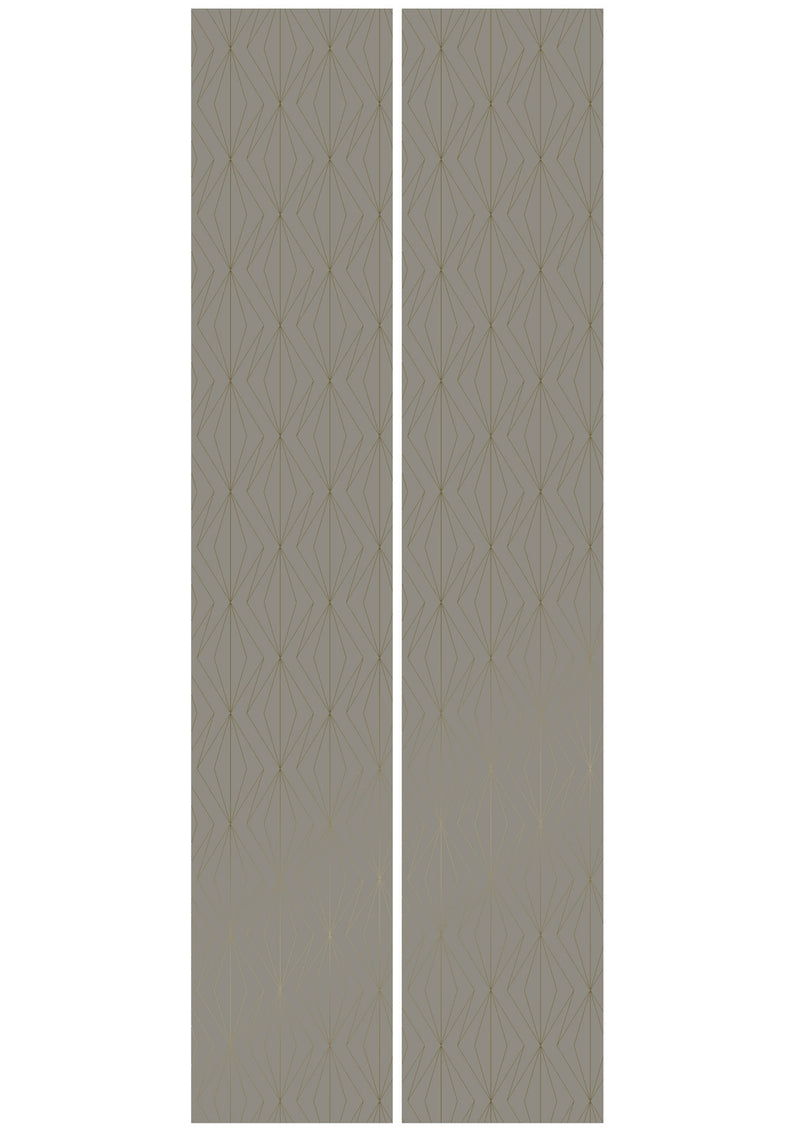 media image for Golden Lines Taupe/Gold MW-075 Wallpaper by Kek Amsterdam 254