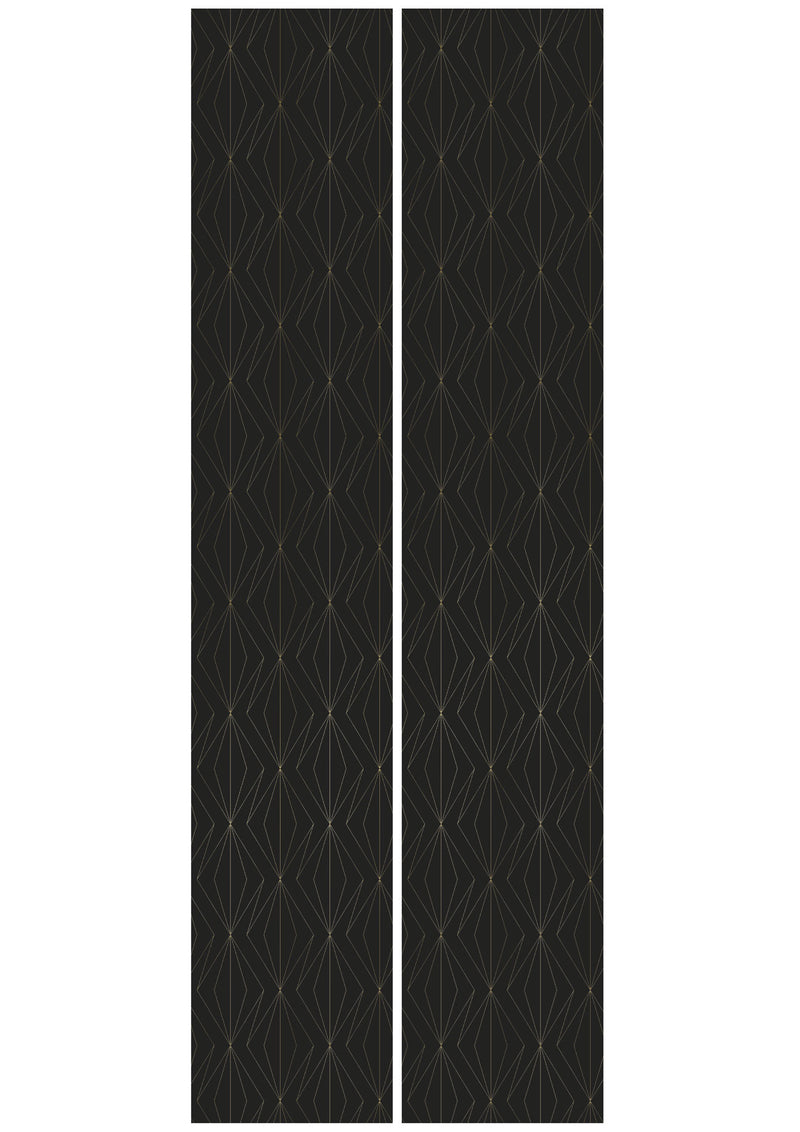 media image for Golden Lines Black/Gold MW-076 Wallpaper by Kek Amsterdam 281