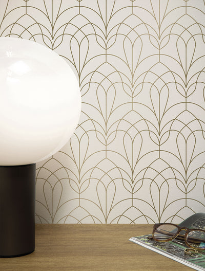 product image of Golden Lines Ivory/Gold MW-082 Wallpaper by Kek Amsterdam 579