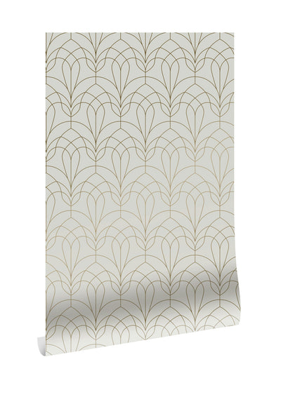 product image for Golden Lines Sand/Gold MW-083 Wallpaper by Kek Amsterdam 45