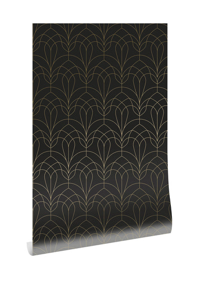 product image for Golden Lines Black/Gold MW-086 Wallpaper by Kek Amsterdam 73