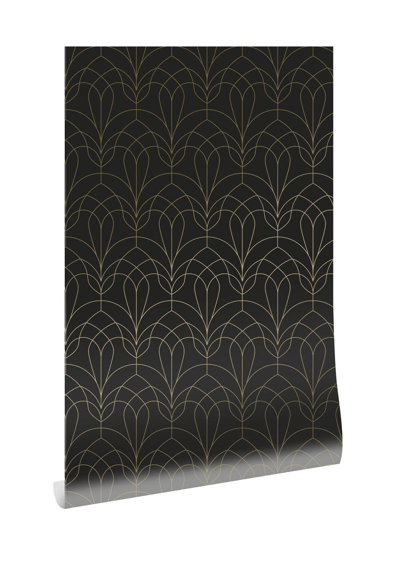 media image for Golden Lines Black/Gold MW-086 Wallpaper by Kek Amsterdam 239