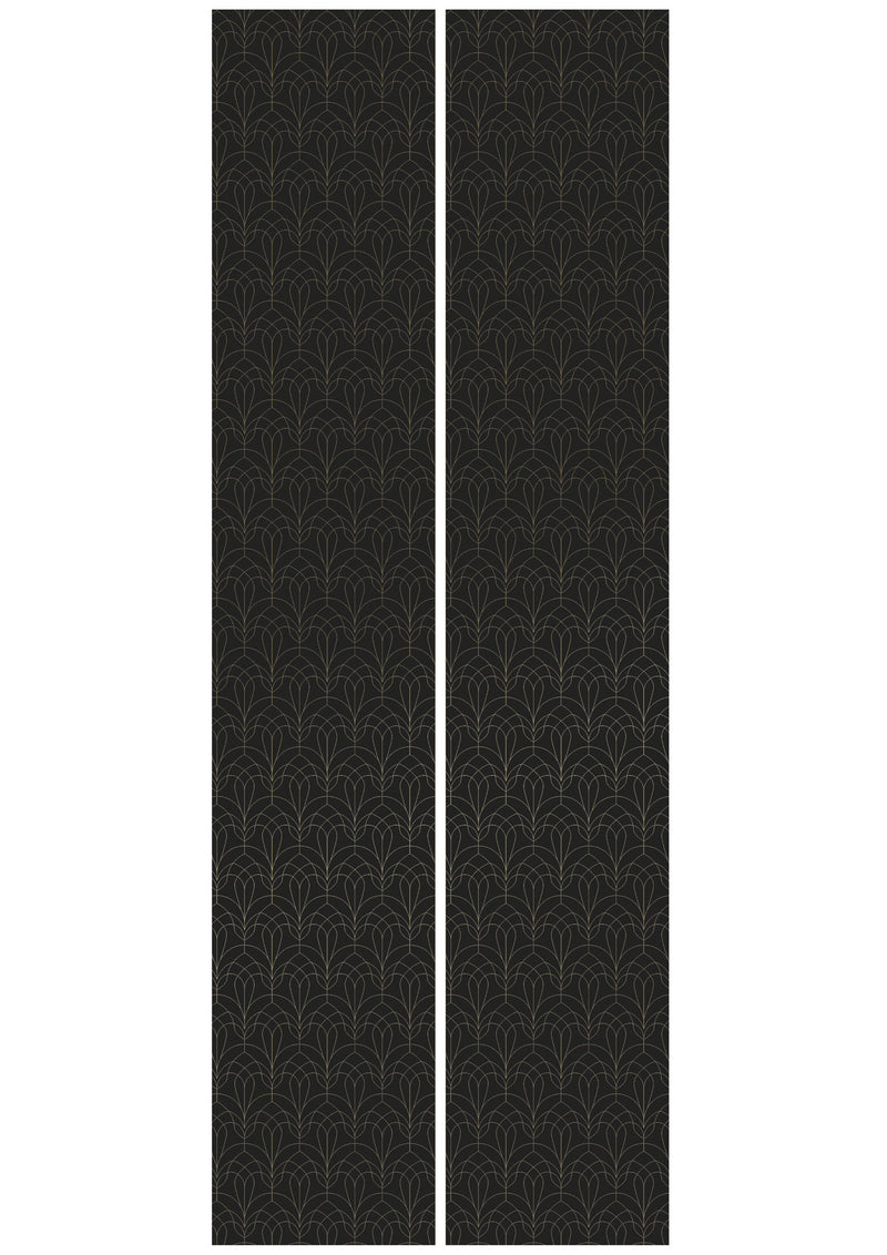 media image for Golden Lines Black/Gold MW-086 Wallpaper by Kek Amsterdam 225