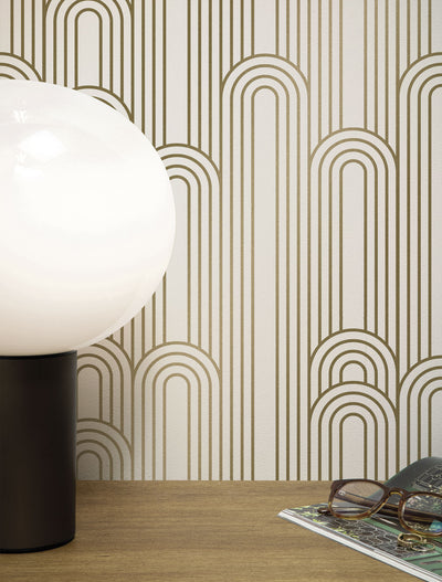 product image of Golden Lines Ivory/Gold MW-087 Wallpaper by Kek Amsterdam 51