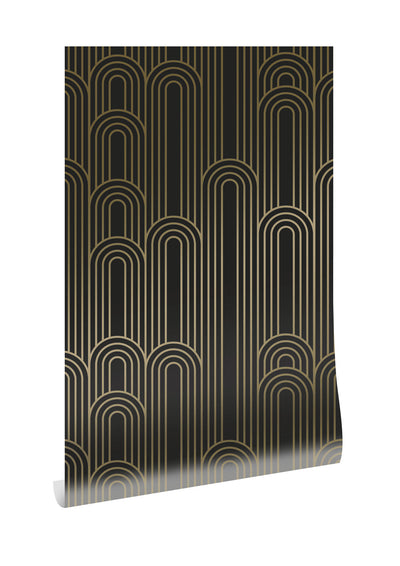 product image for Golden Lines Black/Gold MW-091 Wallpaper by Kek Amsterdam 14