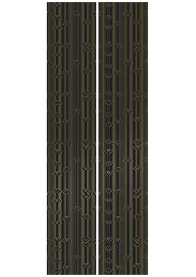product image for Golden Lines Black/Gold MW-091 Wallpaper by Kek Amsterdam 72