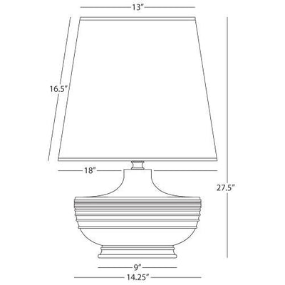 product image for Nolan Table Lamp by Michael Berman for Robert Abbey 54