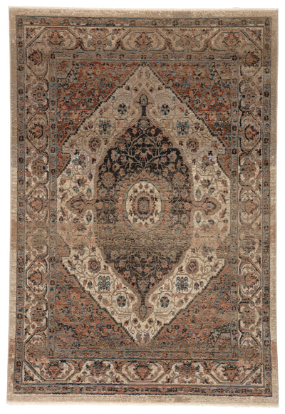 product image for Irenea Medallion Tan & Ivory Rug by Jaipur Living 53