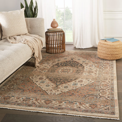 product image for Irenea Medallion Tan & Ivory Rug by Jaipur Living 18