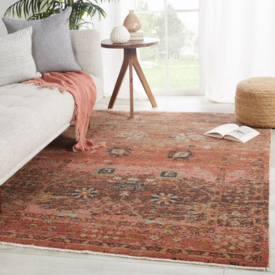 product image for Caruso Oriental Pink & Rust Rug by Jaipur Living 46
