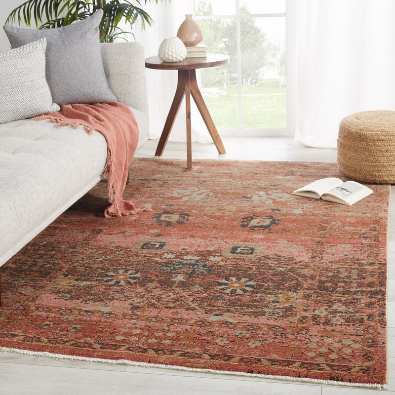 media image for Caruso Oriental Pink & Rust Rug by Jaipur Living 22