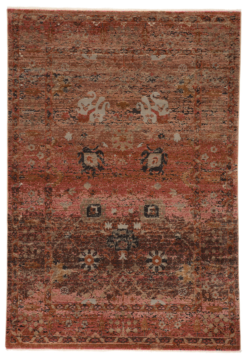 media image for Caruso Oriental Pink & Rust Rug by Jaipur Living 232