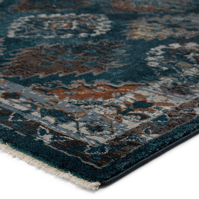 product image for Lia Medallion Blue & Rust Rug by Jaipur Living 2